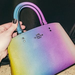 Coach Mini Lillie Carryall - Rainbow Ombre